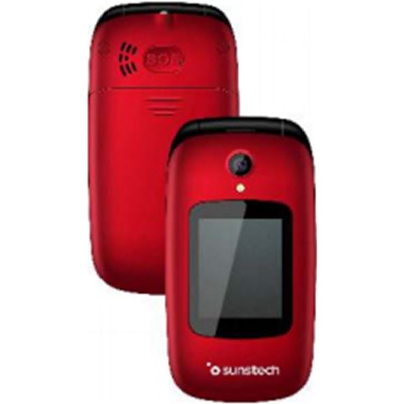 Sunstech CELT22RD teléfono móvil red - doble pantalla 2.4''/6cm 1.77''/4.49cm - 36877-79247-8429015018725