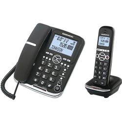 Daewoo DTD5500 telefono dect bipieza dw0075 negro Telefonía doméstica - DT DW0075