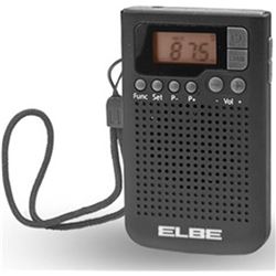 Elbe RF93 radio de bolsillo digital negra, de bols - 8435141904658