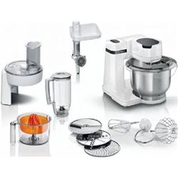 Bosch MUMS2EW40 robot de cocina mum serie 2/ 700w/ capacidad 3.8l/ blanco/ 10 accesor - 61851-126163-4242005252343