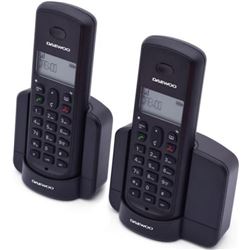 Daewoo DW0087 pack 2 dect dtd-1350 negro dae telefonía doméstica - 28784-65263-8413240592693