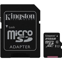 Kingston SDCS/256GB tarjeta micro sd 256gb tarjetas - 47853-108002-0740617274882
