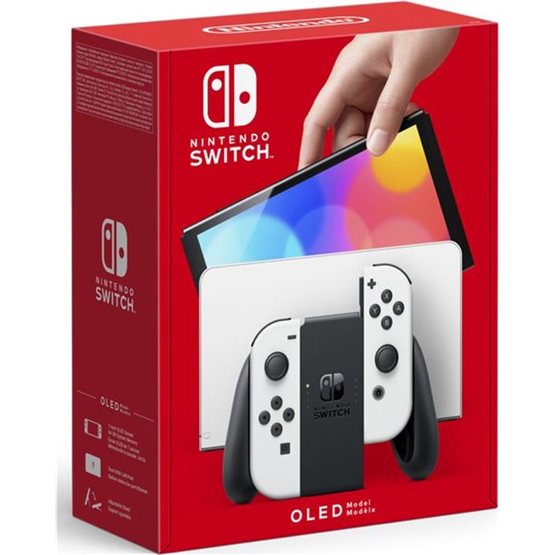 Nintendo 10007454 switch versión oled blanca/ incluye base/ 2 mandos joy-con - 70260-140889-0045496453435