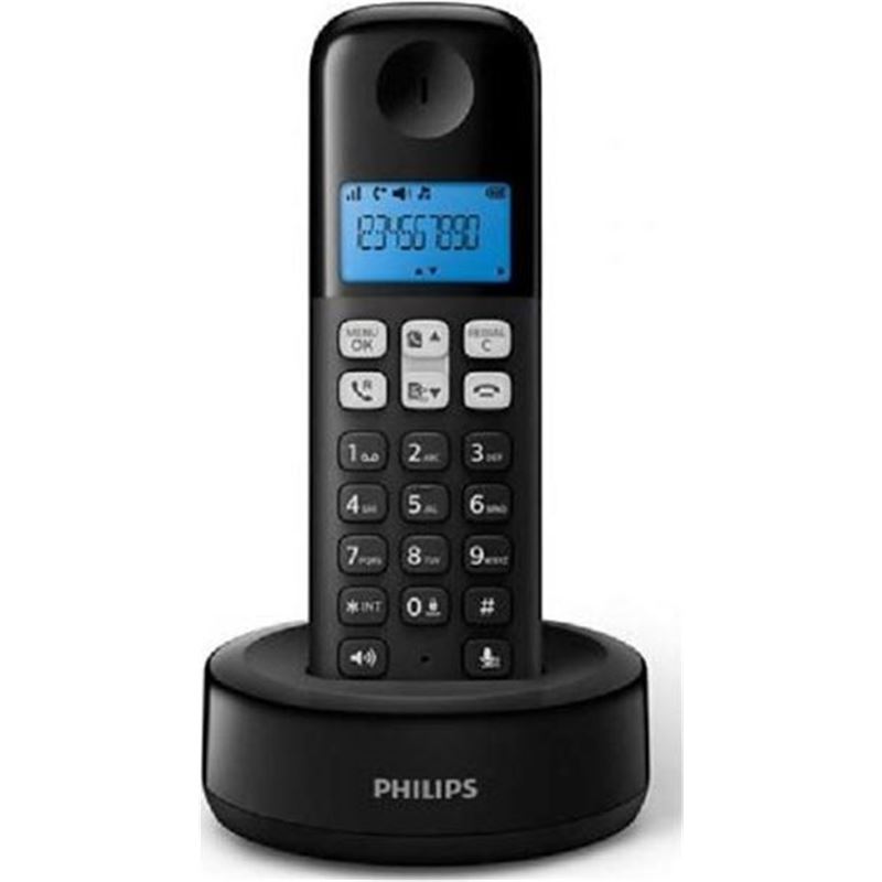 Philips D1611B/34 teléfono inalámbrico / negro telefonía doméstica - 70911-148460-4895229101067