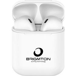 Brigmton BML19B auriculares boton bml-19-b bluetooth blancos - BML19B