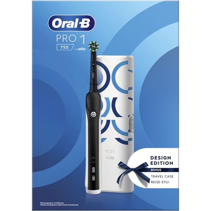 Braun PRO1750BN cepillo dental pro 1 750 negro + estuche balance - 73333-152703-4210201421481
