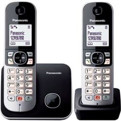 Panasonic KX-TG6852SPB teléfono inalámbrico kx-tg6852/ pack duo/ negro - 73443-152884-5025232675647