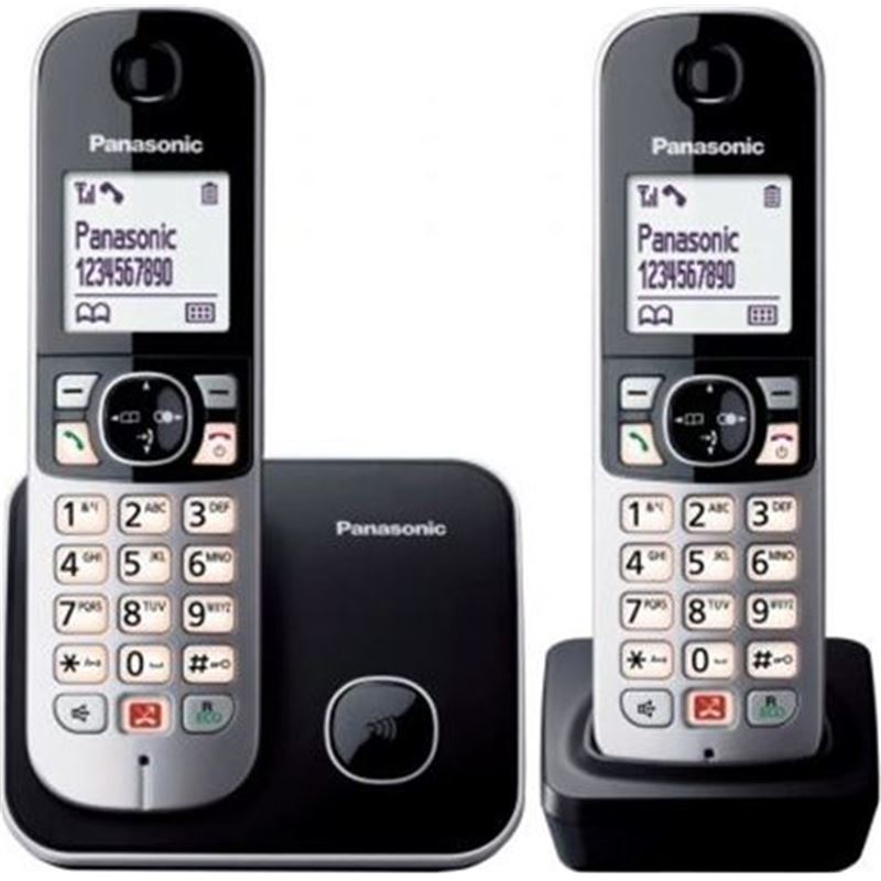 Panasonic KX-TG6852SPB teléfono inalámbrico kx-tg6852/ pack duo/ negro - 73443-152884-5025232675647