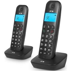 Spc 7302N teléfono inalámbrico air pro duo / pack duo/ negro - 74608-154530-8436542859325