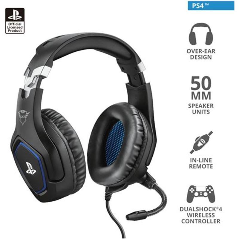 Trust 23530 auriculares gaming gxt488 forze ps4 negro - 42634-95389-8713439235302