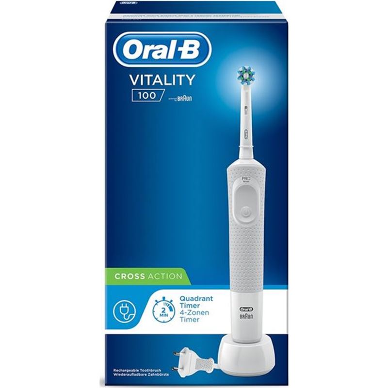 Braun D100CABLANC cepillo dental d100 vitality cross action blanco - 44785-98901-4210201199472