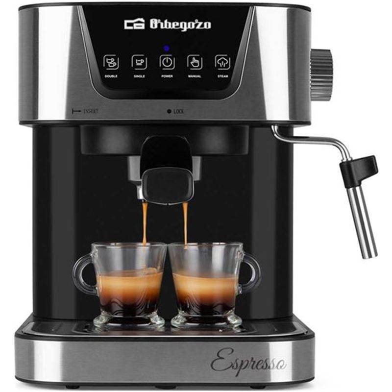 Orbegozo 17535 cafetera espresso ex 6000 - 1050w - 20 bar - deposito de agua 1.5l - 47932-109295-8435568400733