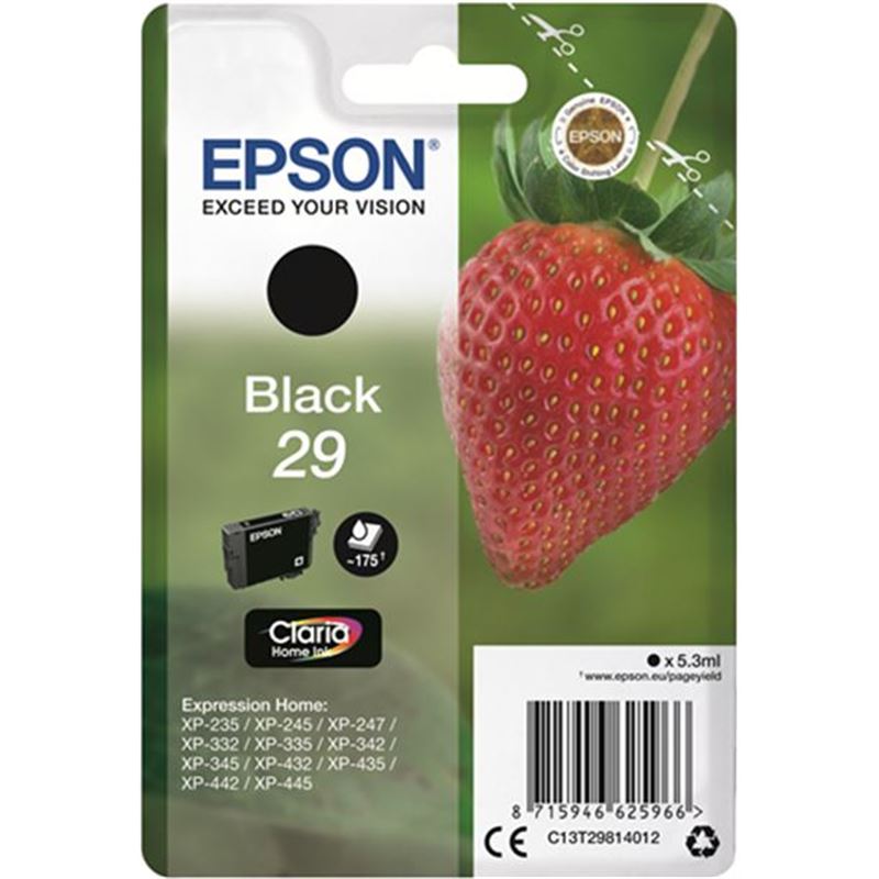 Epson C13T29814012 tinta 29 claria home negro consumibles - 33138-72326-8715946625966