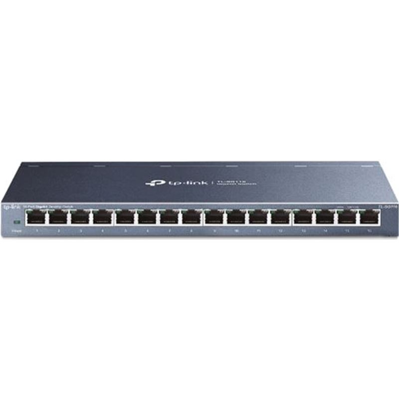 Tplink TL-SG116 switch tp-link - 16 puertos rj45 10/100/1000 - mdi/mdix automático - 40647-89296-6935364084325