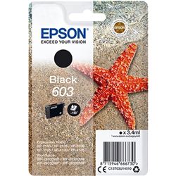 Epson C13T03U14010 cartucho tinta negro 603 - 3.4ml - estrella mar - 43624-98469-8715946666730