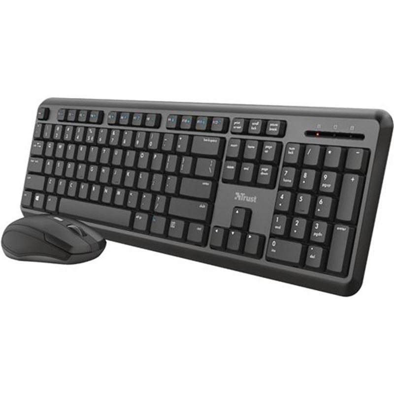 Trust 23944 kit teclado + ratón inalámbricos ody teclados - 53374-117056-8713439239447