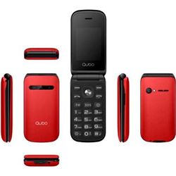 Qubo OX_209RD teléfono libre x-209 6,1 cm (2,4'') bluetooth radio fm cámara botón sos - 72484-151723-6944762700232