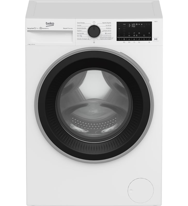 Beko B3WFT58415W beyond lavadora / prosmart 10años / a / 8kg / 1400rpm / display digital / steam cure con refrescado/ control te
