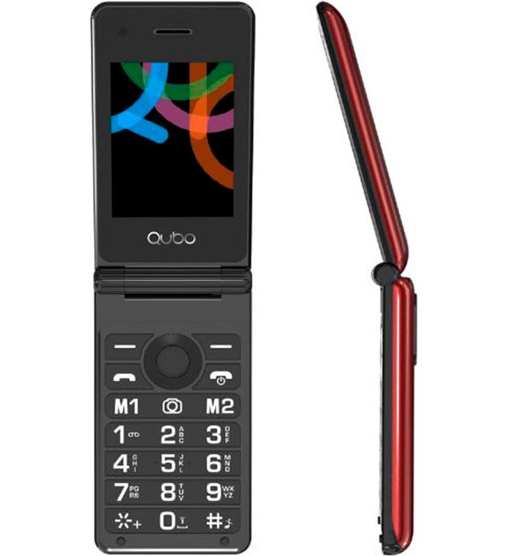 Qubo X_28RD teléfono libre x-28 7 11 cm (2 8'') con cámara rojo - ImagenTemporalEtuyo