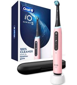 Braun +015696 #14 oral-b io5 rosa + estuche / cepillo de dientes eléctrico recargable / inteligencia artificial - ImagenTemporal