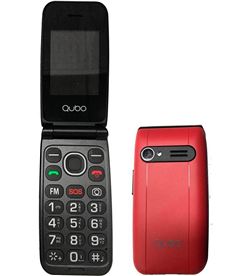Qubo NEONW_RD_SOS teléfono móvil neonw bl sos 2 4'' bluetooth cámara y fm rojo - ImagenTemporalEtuyo