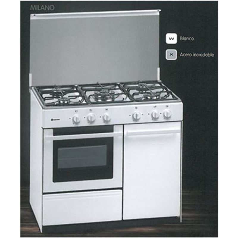 Compra ofertas de Meireles E541XNAT cocina gas e541x 3f 54x60x82cm inox  natural horno electrico